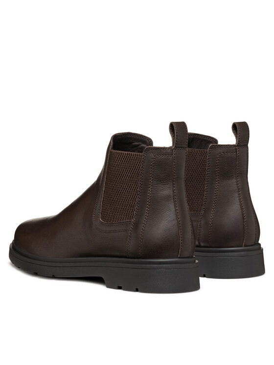 Geox Geox Kotníková obuv s elastickým prvkem U Spherica Ec1 U36D1C 00046 C6010 Hnědá