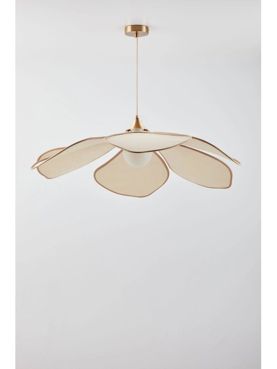 MIAhome MIAhome Lampa wisząca Benavid Ø100 cm Beżowy