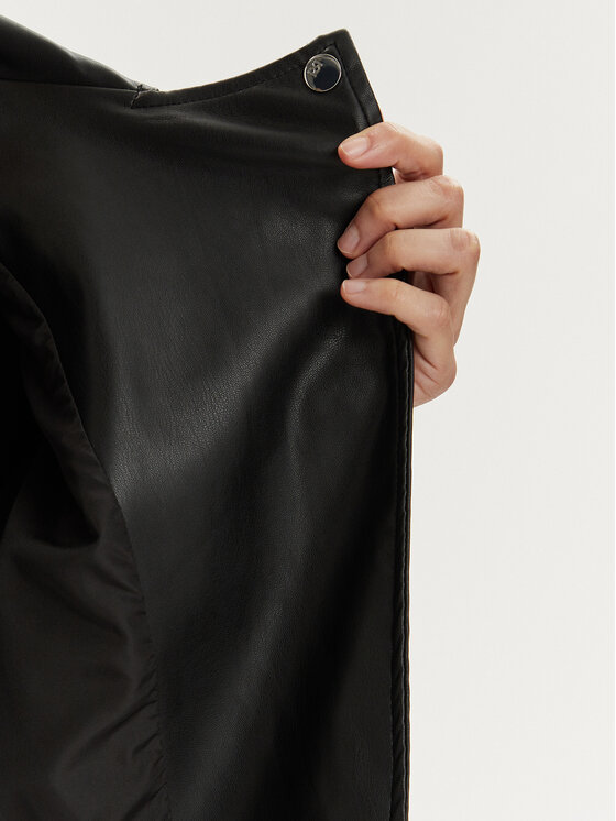 Rinascimento Rinascimento Giacca in similpelle CFC0111704003 Nero Regular Fit