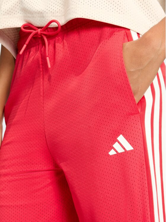 adidas adidas Spodnie dresowe STADIUM MESH Czerwony Regular Fit