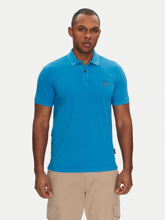 Napapijri Napapijri Polo Elbas NP0A4GDL Niebieski Regular Fit