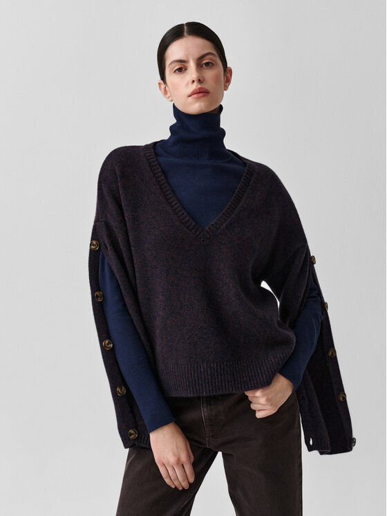 TATUUM TATUUM Sweter SOLIN 1 Brązowy Classic Fit