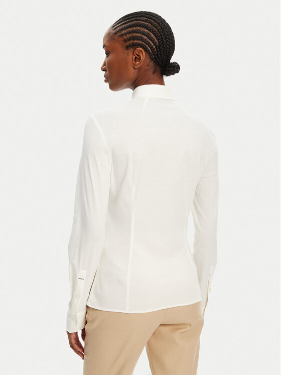 BOSS BOSS Srajca Bronta 50543691 Écru Extra Slim Fit
