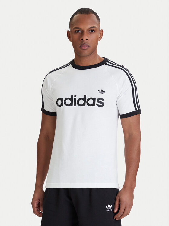 adidas adidas T-Shirt 3-Stripes Ringer KF0418 Weiß Slim Fit