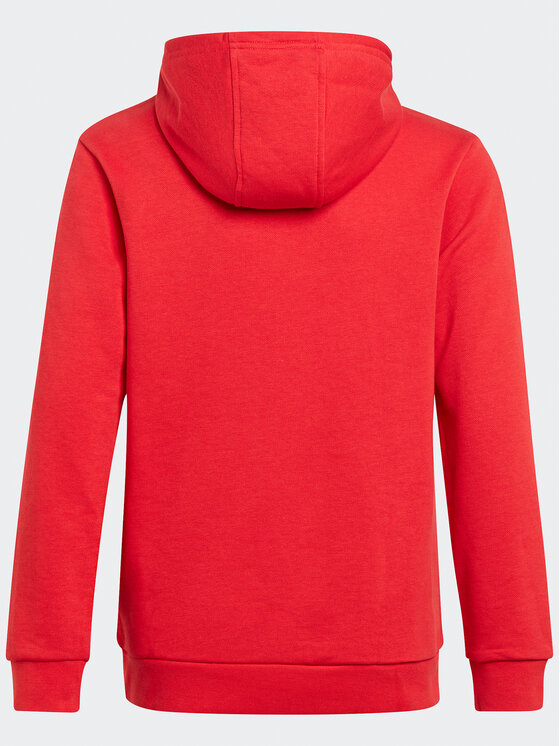 Adidas trefoil red hoodie hotsell