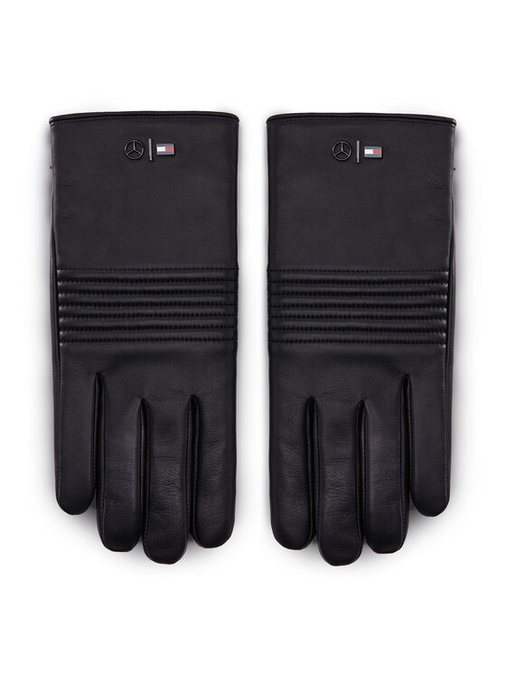 tommy hilfiger leather gloves