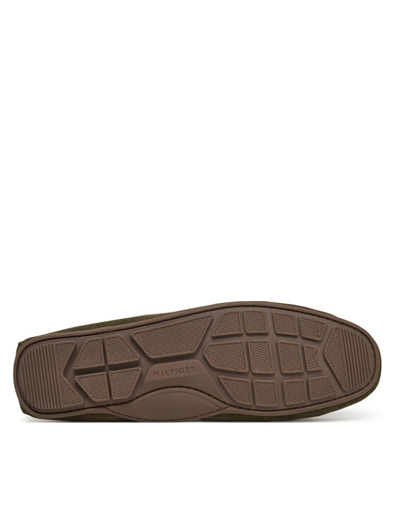 Tommy Hilfiger Tommy Hilfiger Mokasyny Casual Hilfiger Suede Driver FM0FM04998 Zielony