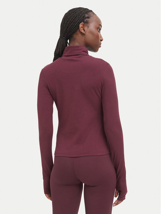 Guess Guess Blúzka V6BP11 K6907 Bordová Slim Fit