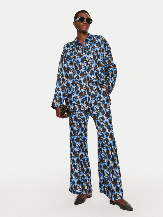 Munthe Munthe Koszula Tysori 243102924336 Granatowy Loose Fit