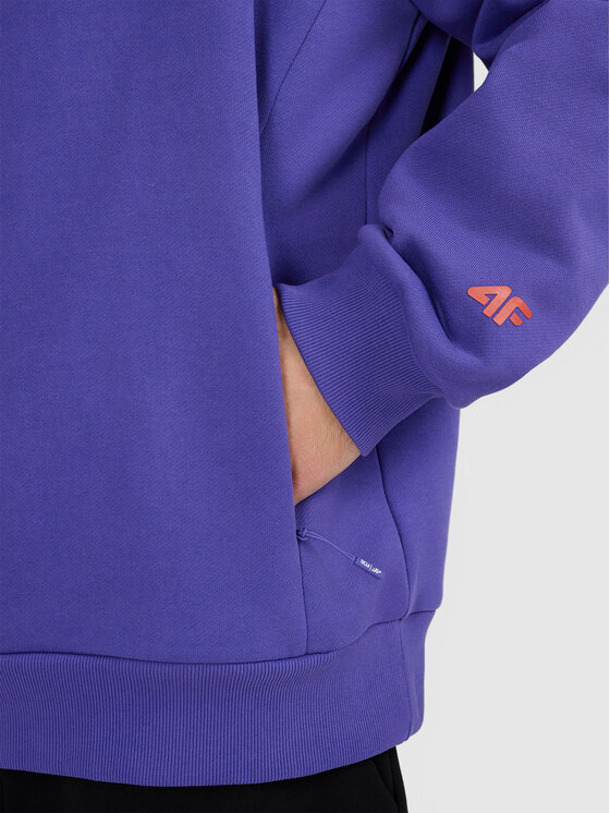 4F 4F Bluza FOB Fioletowy Loose Fit