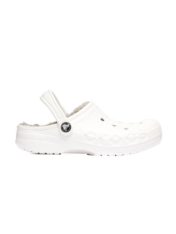 Crocs Crocs Klapki Baya Lined Clog Kid's Biały