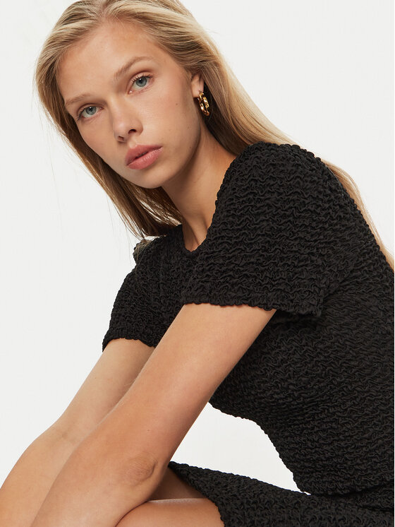 DKNY DKNY Rochie de zi DD4E1B89 Negru Regular Fit