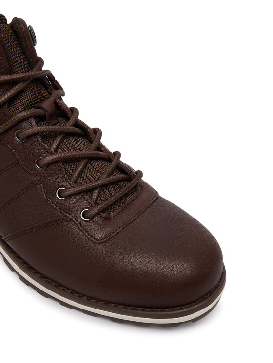 Tommy Hilfiger Tommy Hilfiger Μποτίνια Corporate Outdoor Warm Lth Boot FM0FM05991 Καφέ