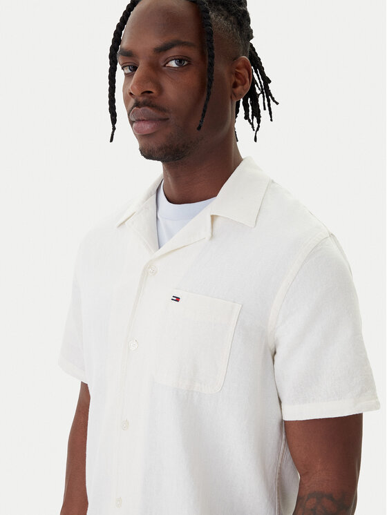 Tommy Jeans Tommy Jeans Marškiniai DM0DM23058 Écru Regular Fit