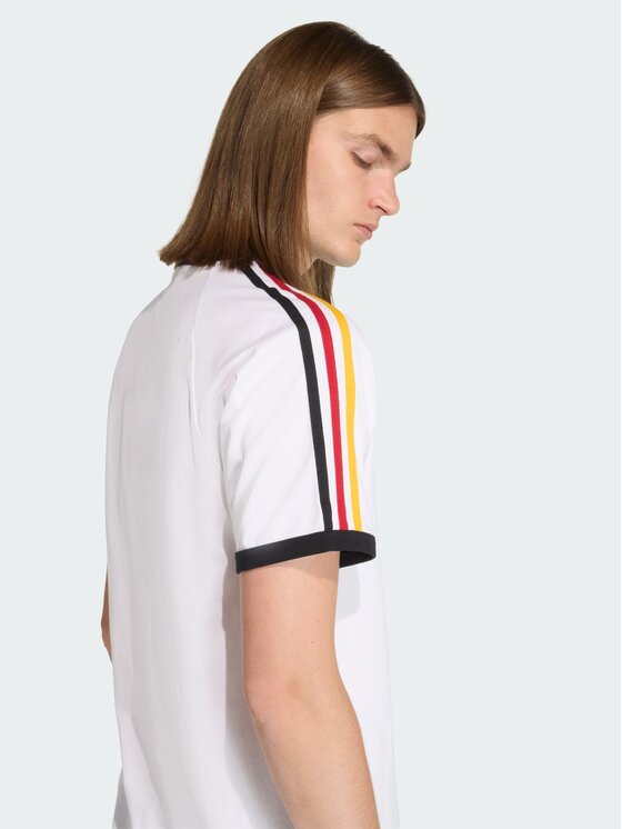 adidas adidas T-Shirt 3-Stripes Biały Regular Fit