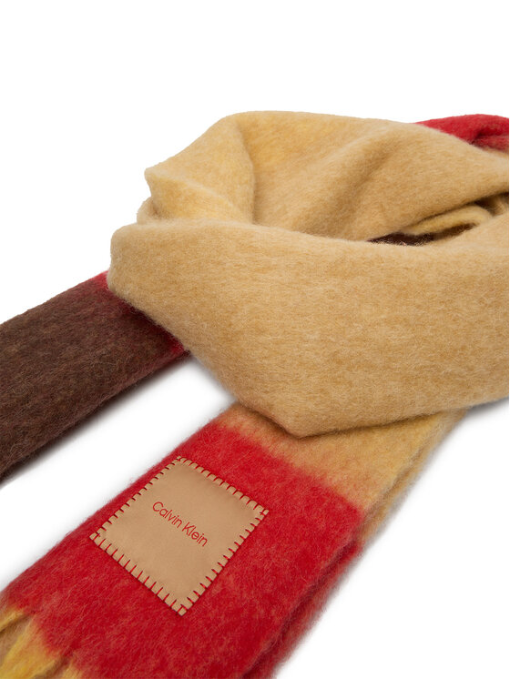 Calvin Klein Calvin Klein Šallīte Patch Brushed LV04D8070G Bēšs