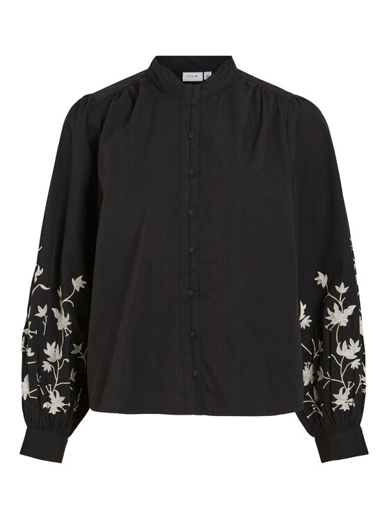 Vila Vila Camicia 14090057 Nero Regular Fit