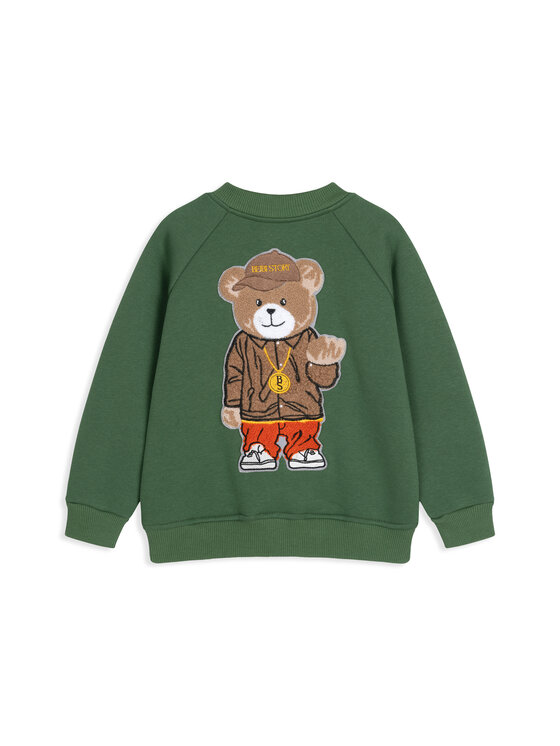Bluza Bejbi Story, Rozmiar 122, Zielony, bomberka Snoop Teddy