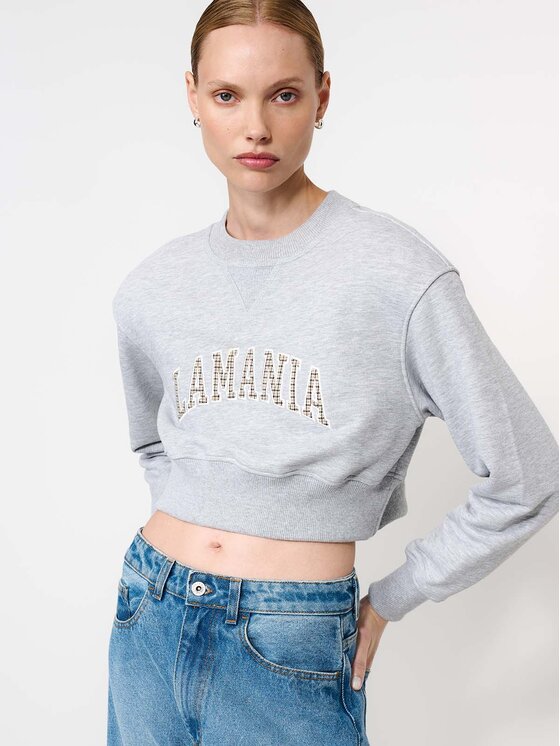 La Mania La Mania Bluza SASHA Szary Classic Fit