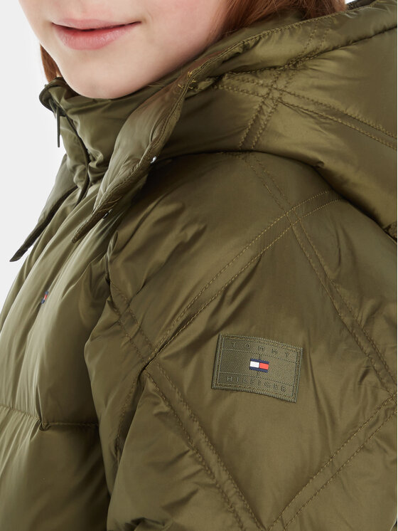 Tommy Hilfiger Tommy Hilfiger Μπουφάν πουπουλένιο KG0KG07545 Πράσινο Regular Fit