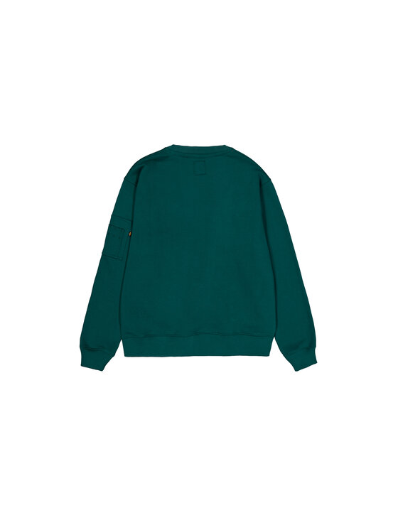 Alpha Industries Alpha Industries Bluza Alpha Label Sweatshirt Zielony Regular Fit