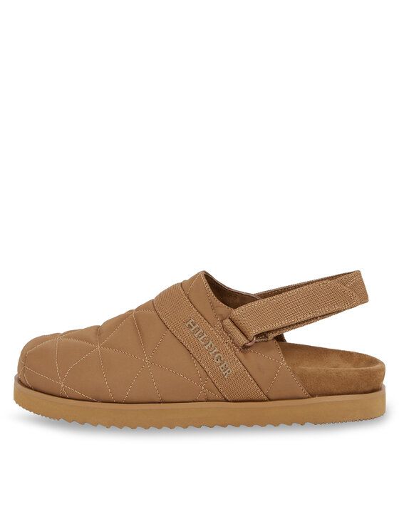 Tommy Hilfiger Tommy Hilfiger Natikači Warm Hilfiger Mule Sandal FM0FM04773 Rjava