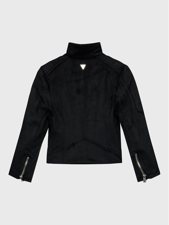 Guess Guess Яке от имитация на кожа J1BL30 WE0L0 Черен Regular Fit