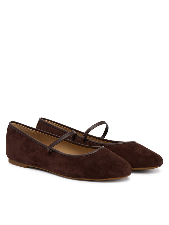 LAUREN RALPH LAUREN LAUREN RALPH LAUREN Baleriny Jayna Mj Fl 802P18425004 Brązowy