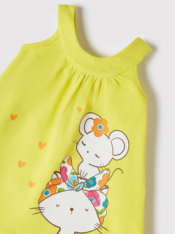 Mayoral Mayoral Повсякденна сукня 1938 Жовтий Regular Fit