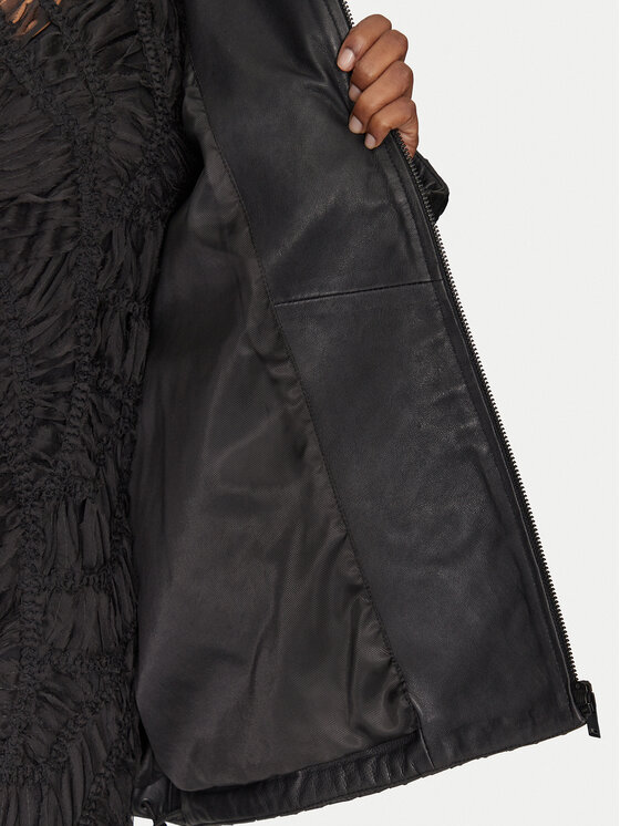 2NDDAY 2NDDAY Lederjacke Enriqueta 2252512608 Schwarz Oversize