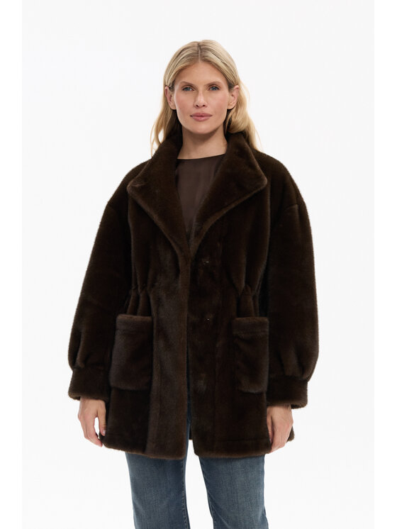 Deni Cler Milano Deni Cler Milano Kurtka przejściowa T-DC-9064-F5-76-78-1 Brązowy Regular Fit