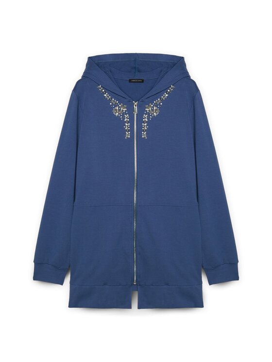 Fiorella Rubino Fiorella Rubino Felpa G880L008304N034 Blu Regular Fit