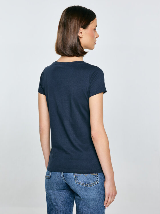 BIG STAR BIG STAR T-Shirt SERRA Granatowy Basic Fit