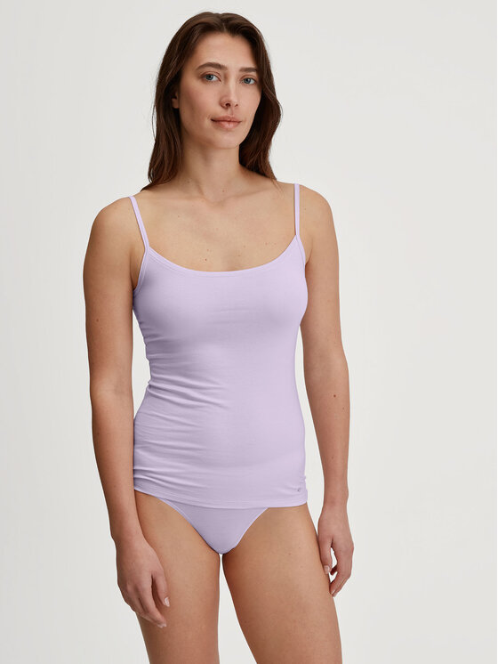 Calida Calida Koszulka piżamowa 11075 Fioletowy Slim Fit