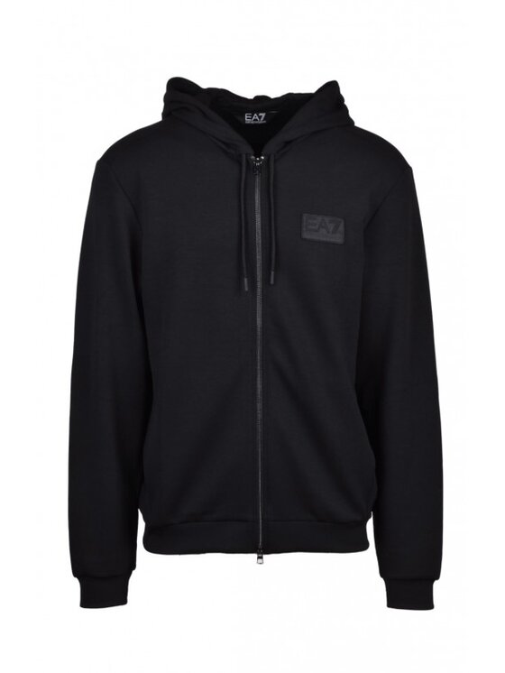 EA7 Emporio Armani EA7 Emporio Armani Mikina 6DPM82 PJZKZ 1200 Černá Regular Fit