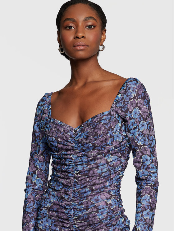 Abito da cocktail Printed Mesh RT1980 Multicolore