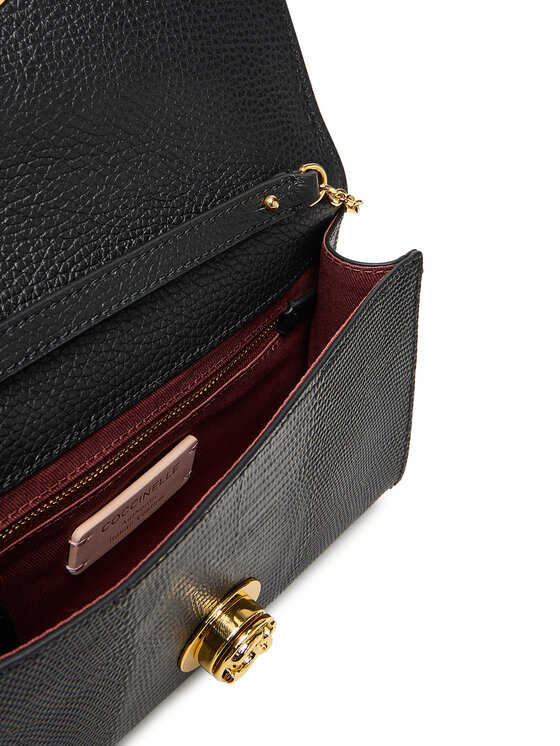 Coccinelle Coccinelle Handtasche Tod Coccinellenikla Lizard E1 TOD 15 01 01 Schwarz