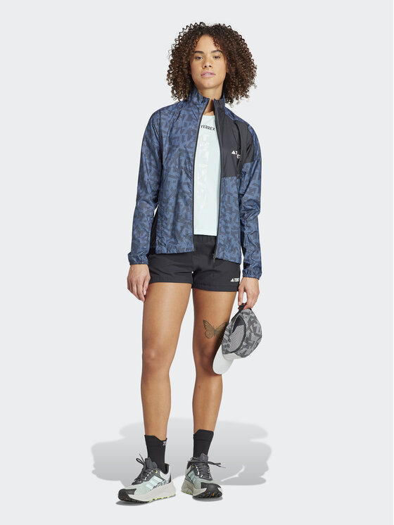 adidas adidas Větrovka Terrex Trail Running Windbreaker IA1808 Modrá Regular Fit