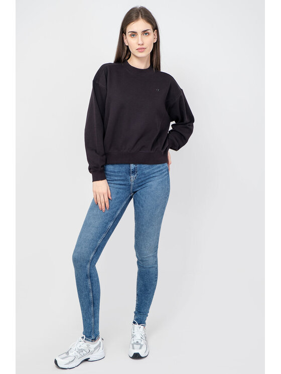 Champion Champion Bluza 116050-KK001-NBK R. L Czarny Relaxed Fit