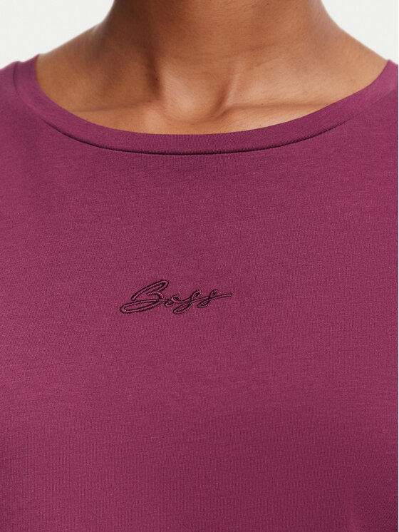 BOSS BOSS T-Shirt C_Elove 50554696 Czerwony ciemny Slim Fit