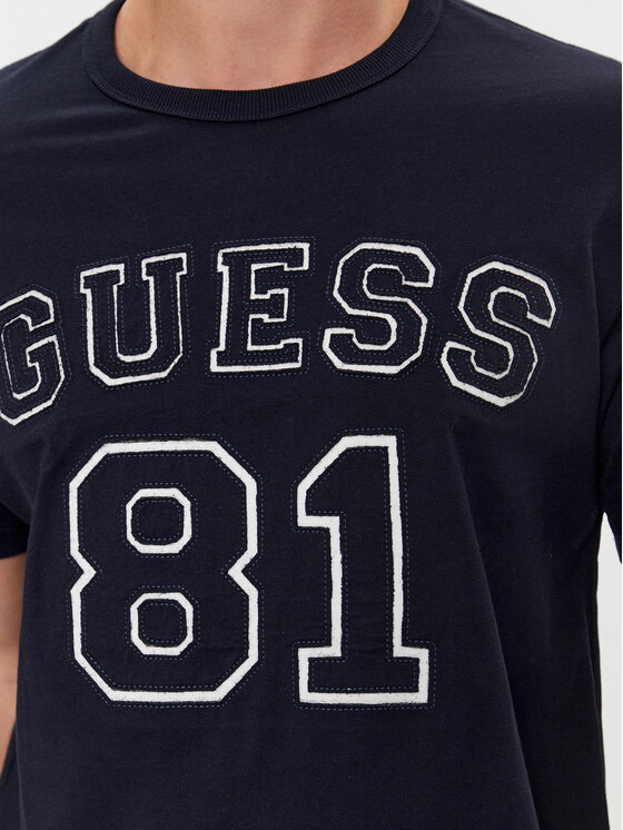 Guess Guess T-krekls Ss Cn M4RI22 K8FQ4 Tumši zils Regular Fit