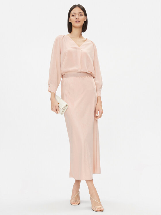 Marella Marella Spódnica midi Ellisse 2331060439200 Różowy Regular Fit