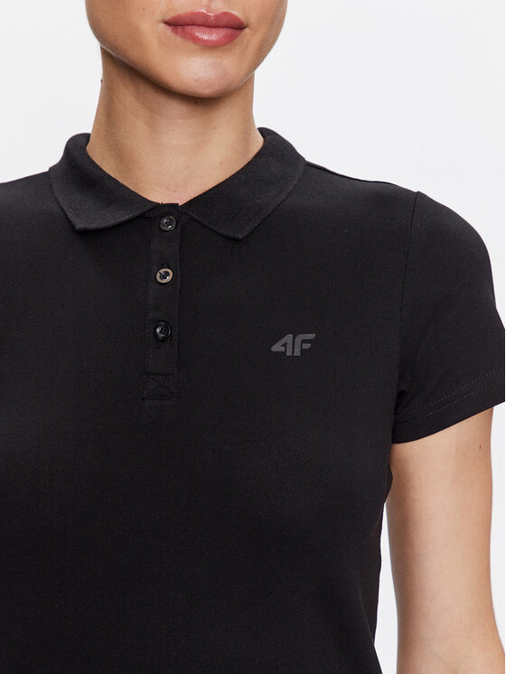 4F 4F Polokošeľa H4Z22-TSD355 Čierna Regular Fit