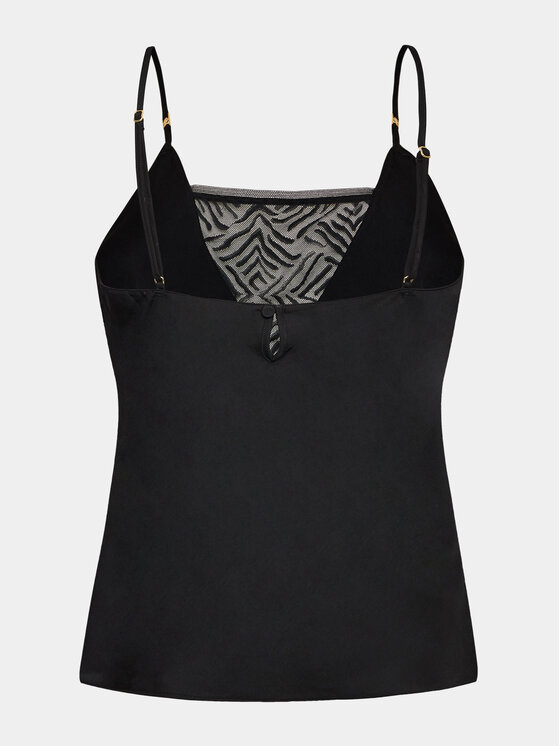 Chantelle Chantelle Μπλούζα πιτζάμας C11V10 Μαύρο Regular Fit