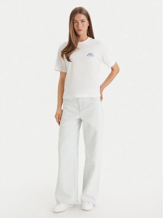 Calvin Klein Jeans Calvin Klein Jeans T-Shirt LV047F801G Biały Boxy Fit