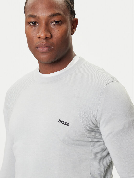 BOSS BOSS Megztinis K_Momentum 50541944 Pilka Regular Fit