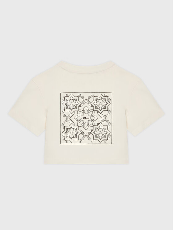 Jack Wolfskin Jack Wolfskin T-shirt Teen Mosaic 1609841 Bijela Regular Fit