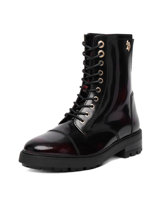 U.S. Polo Assn. U.S. Polo Assn. Šnurovacia obuv EO-MARZIA001W/GL1 Bordová
