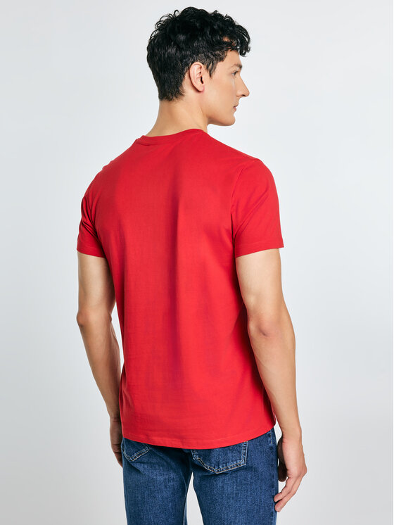 BIG STAR BIG STAR T-Shirt KEREN Czerwony Basic Fit