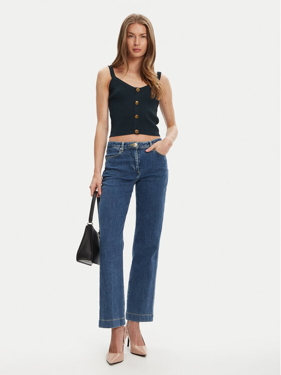 Guess Guess Top W5YR10 Z0130 Grün Regular Fit